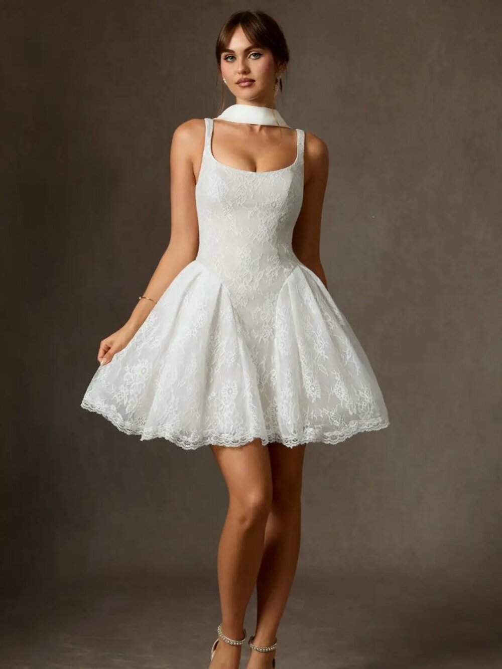 NWT Azazie Dawn A-Line Short Wedding Dress Size 18
